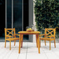 Garden Table Solid Wood Acacia