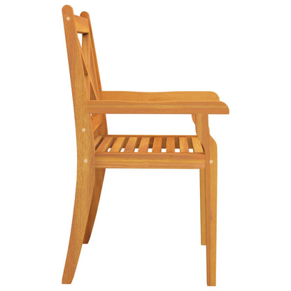 Outdoor Dining Chairs 2 Pcs Solid Wood Acacia