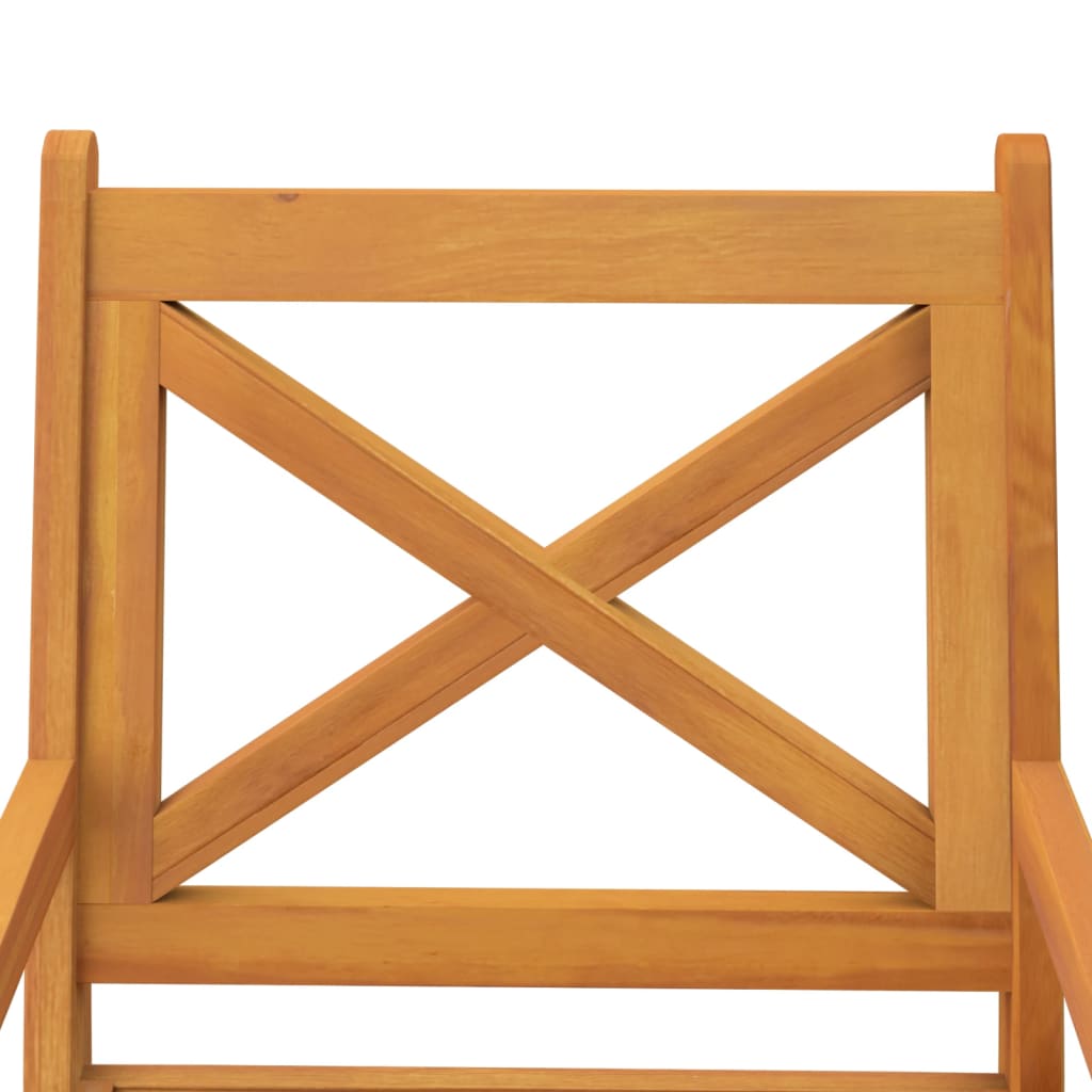 Outdoor Dining Chairs 2 Pcs Solid Wood Acacia