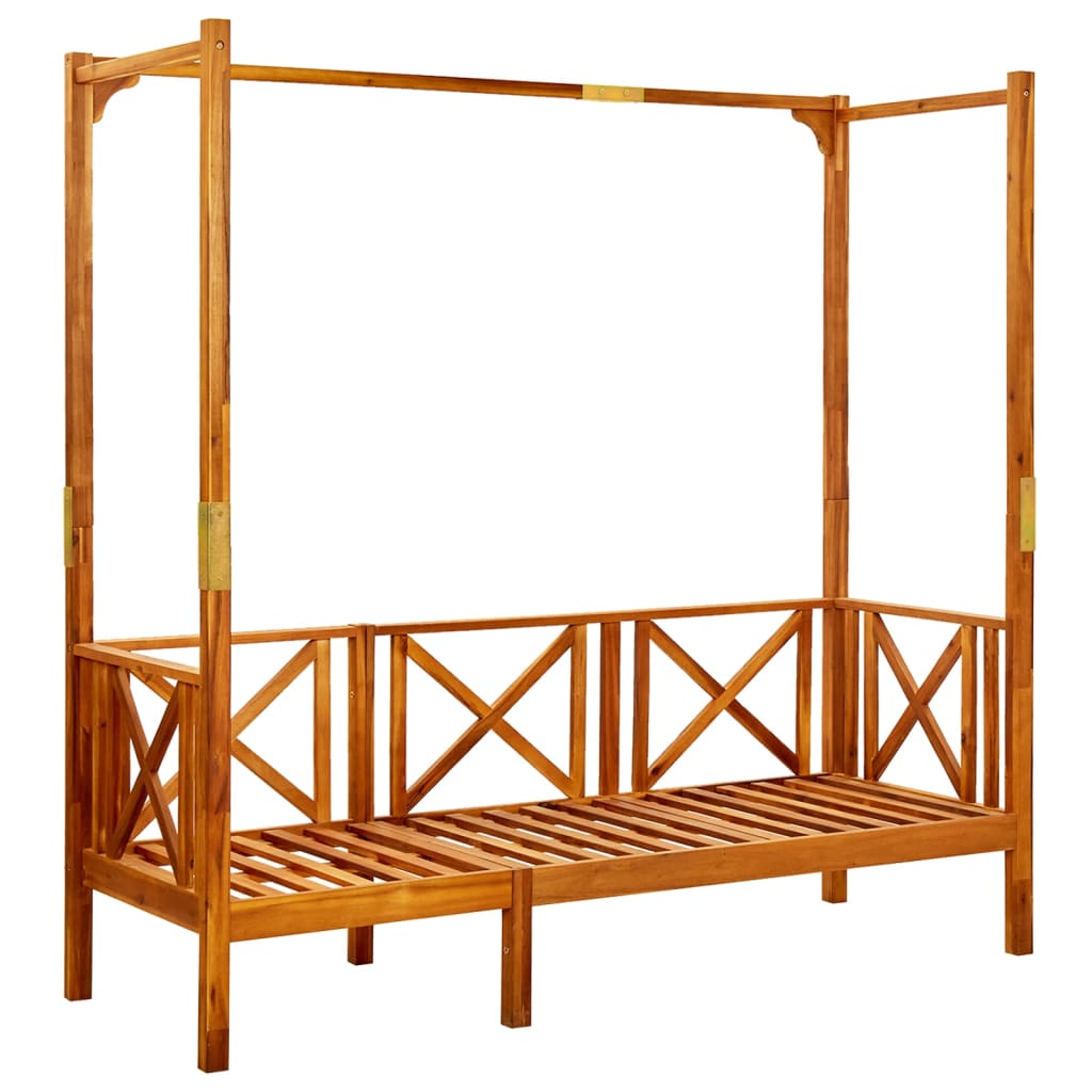 Garden Bench With Canopy Solid Acacia Wood
