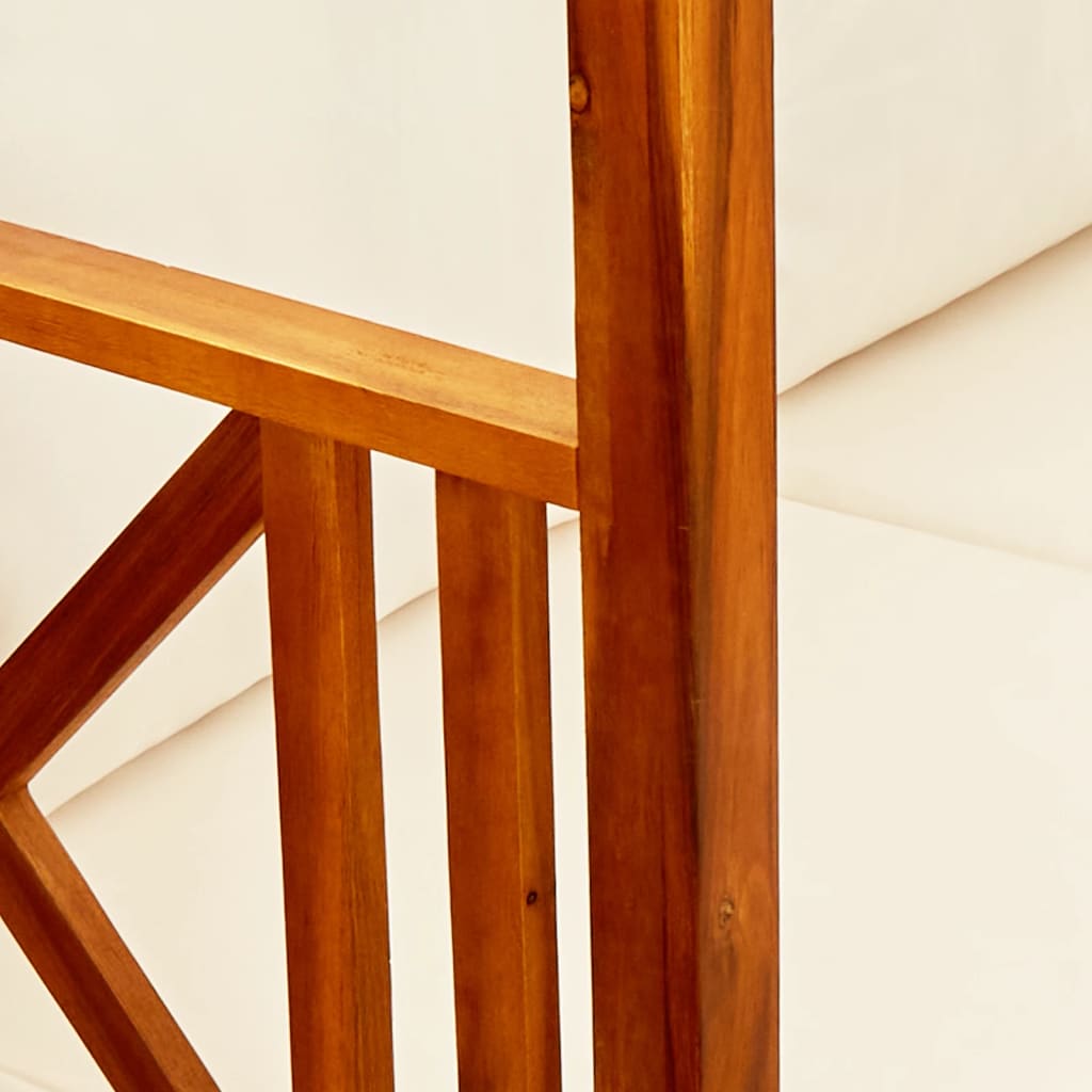 Garden Bench With Canopy Solid Acacia Wood