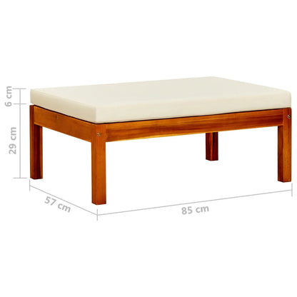 Garden Footrests 2 Pcs Solid Acacia Wood