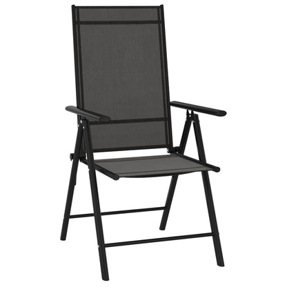 Folding Garden Chairs 6 Pcs Textilene