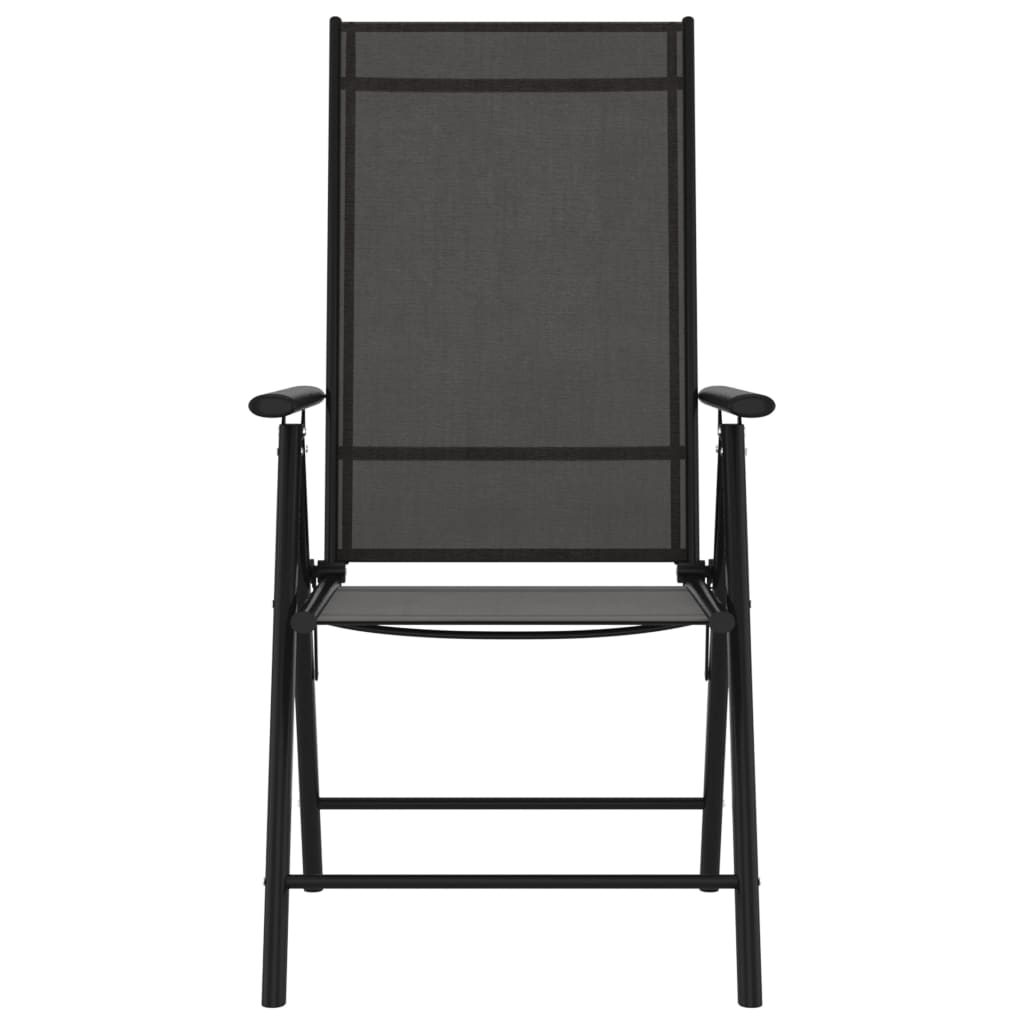 Folding Garden Chairs 6 Pcs Textilene