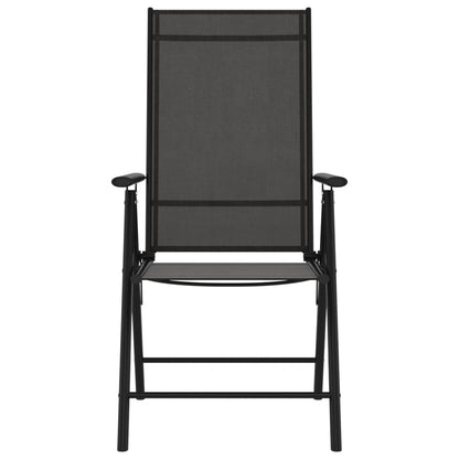 Folding Garden Chairs 6 Pcs Textilene
