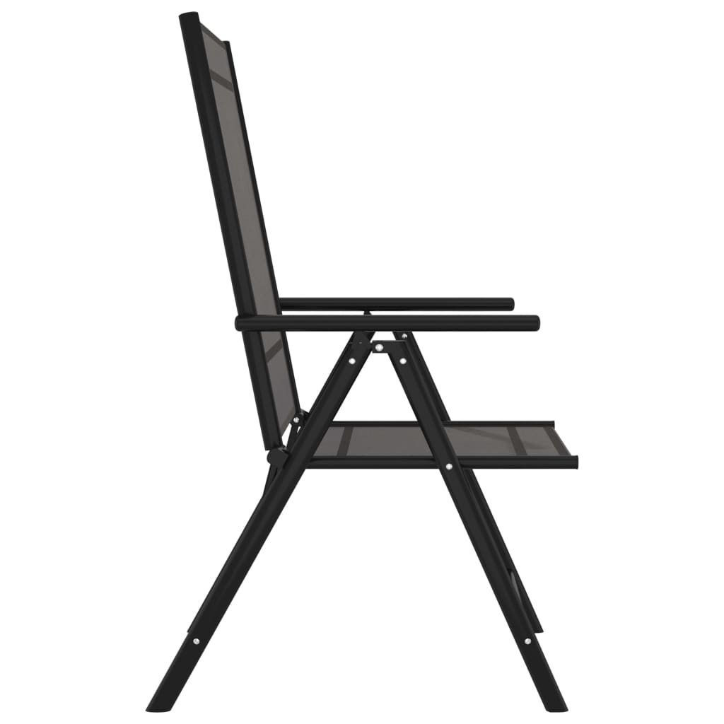 Folding Garden Chairs 6 Pcs Textilene