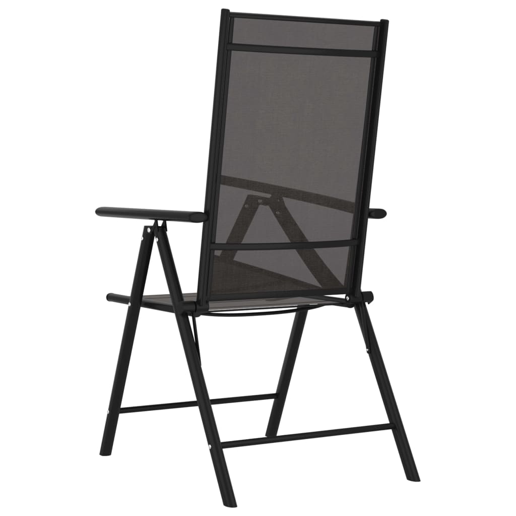 Folding Garden Chairs 6 Pcs Textilene