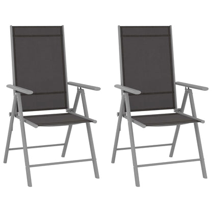 Folding Garden Chairs 6 Pcs Textilene