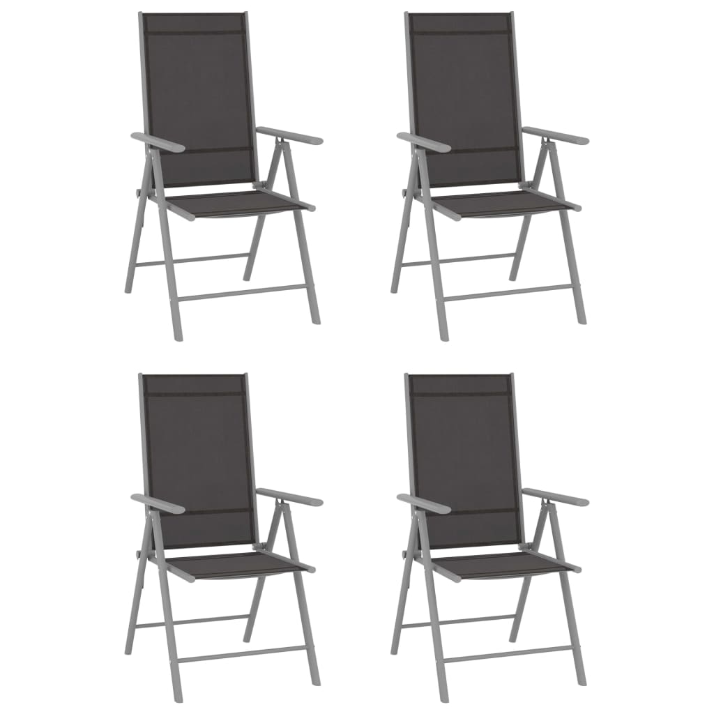 Folding Garden Chairs 6 Pcs Textilene