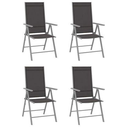 Folding Garden Chairs 6 Pcs Textilene