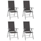 Folding Garden Chairs 6 Pcs Textilene