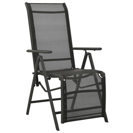 Reclining Garden Chairs 2Pcs Textilene And Aluminium