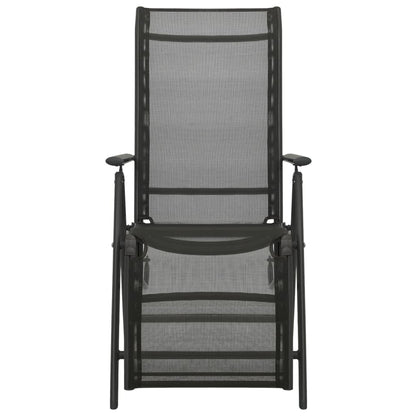 Reclining Garden Chairs 2Pcs Textilene And Aluminium