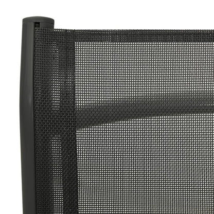 Reclining Garden Chairs 2Pcs Textilene And Aluminium