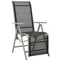 Reclining Garden Chairs 2Pcs Textilene And Aluminium