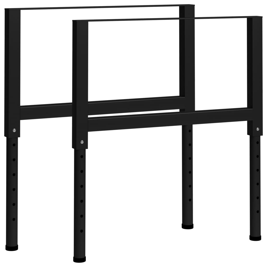 Adjustable Work Bench Frames 2 Pcs Metal 85X(69-95.5) Cm