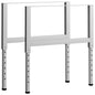 Adjustable Work Bench Frames 2 Pcs Metal 85X(69-95.5) Cm