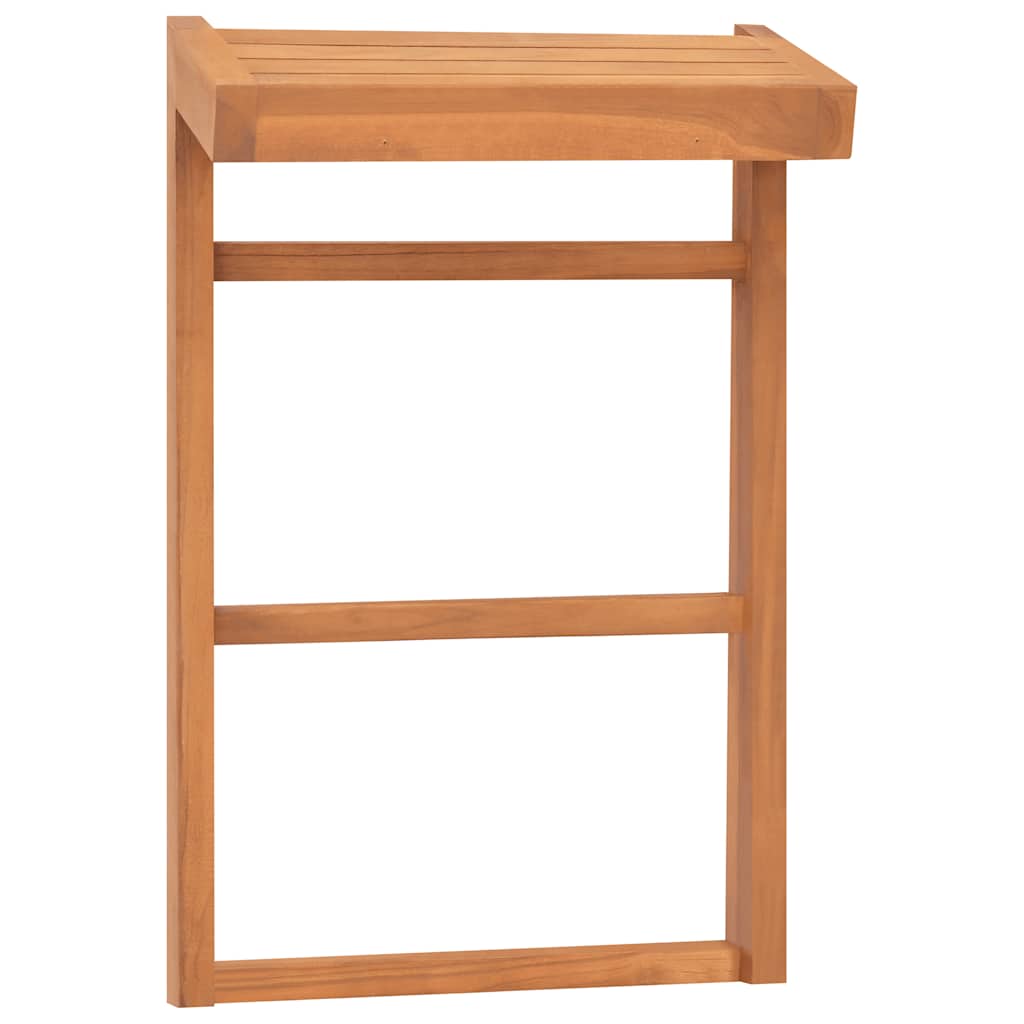Towel Racks 2 Pcs Solid Teak Wood