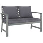 Garden Bench 120 Cm With Cushion Solid Acacia Wood