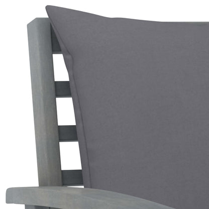 Garden Bench 120 Cm With Cushion Solid Acacia Wood
