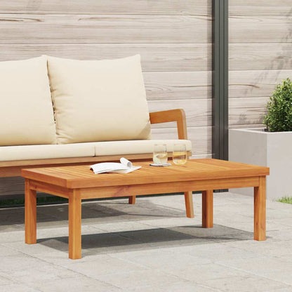 Garden Bench 114.5 Cm With Cushion Solid Acacia Wood