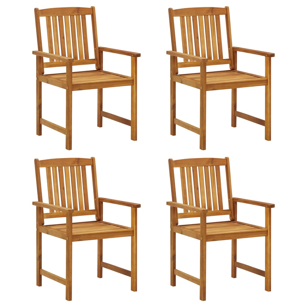 Garden Chairs 6 Pcs Solid Wood Acacia