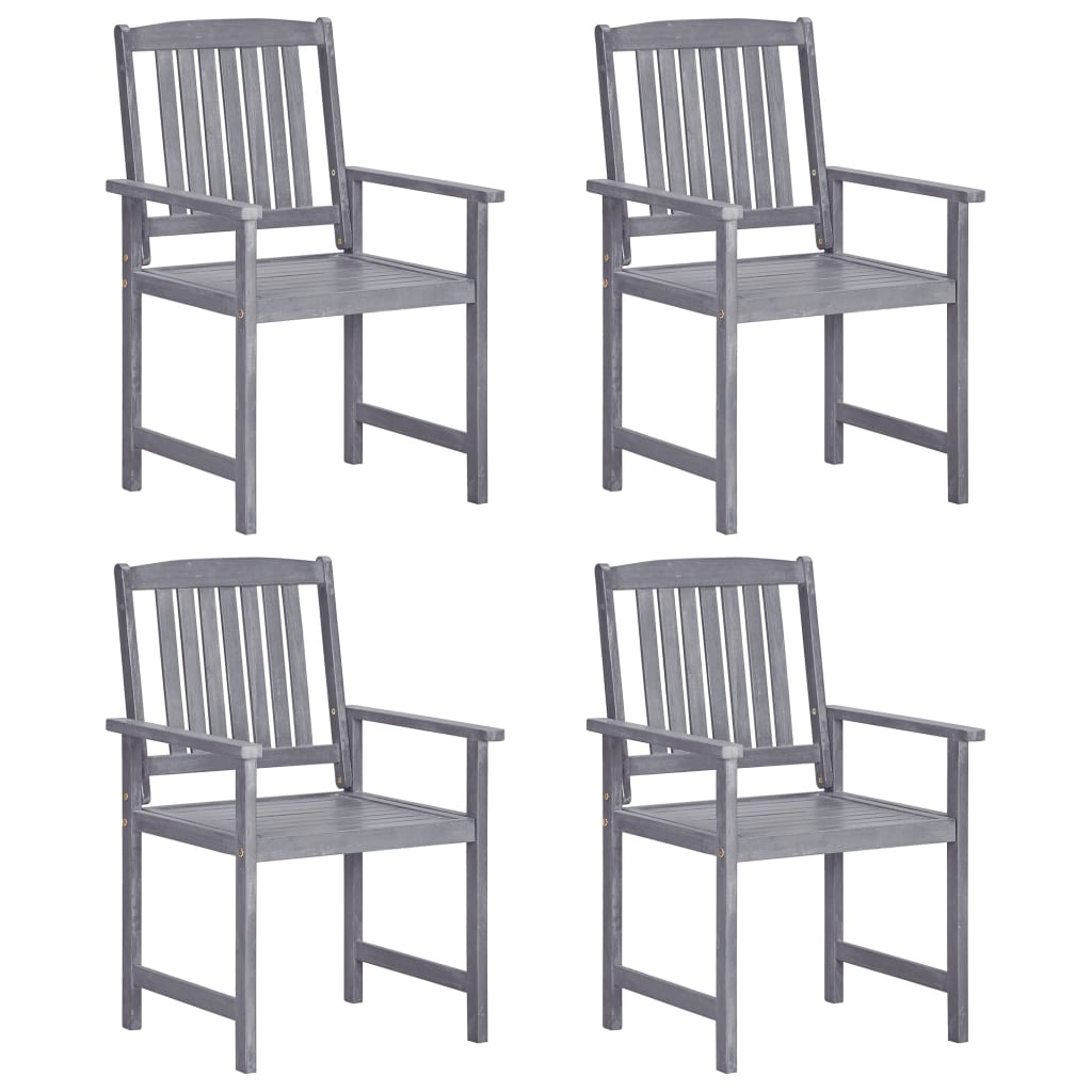 Garden Chairs 6 Pcs Solid Wood Acacia