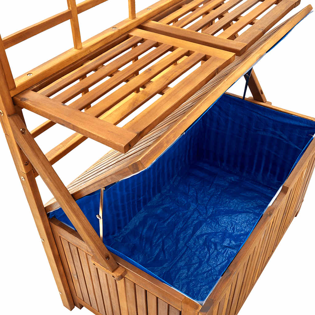 Storage Box With Trellis 99X55X160 Cm Solid Acacia Wood