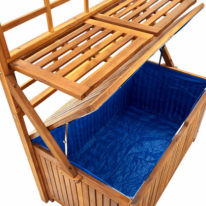 Storage Box With Trellis 99X55X160 Cm Solid Acacia Wood