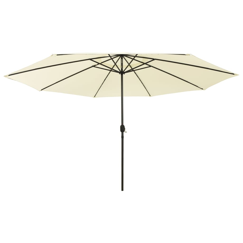 Garden Parasol With Led Lights 400 Cm