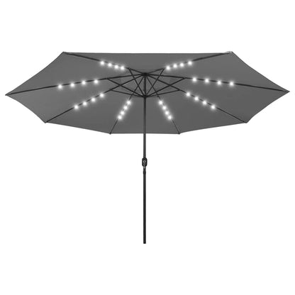 Garden Parasol With Led Lights 400 Cm