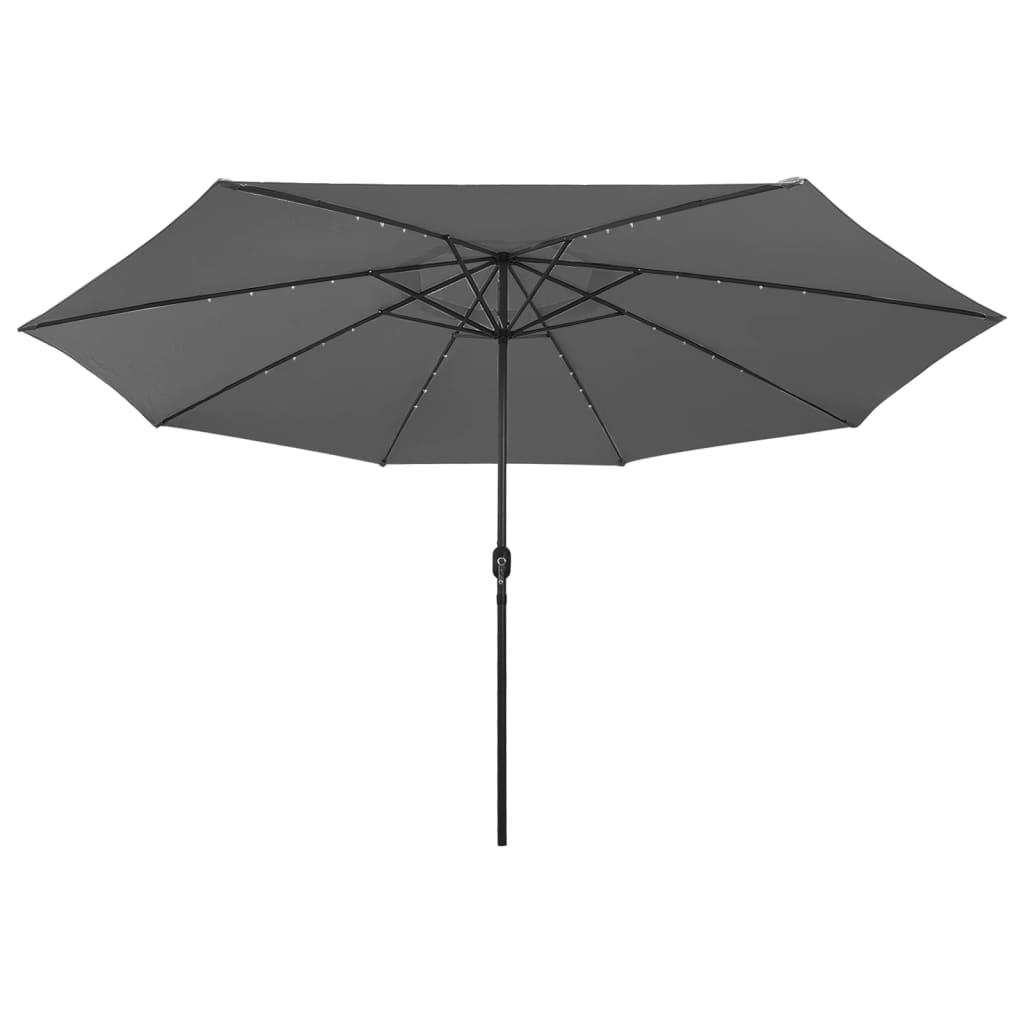 Garden Parasol With Led Lights 400 Cm
