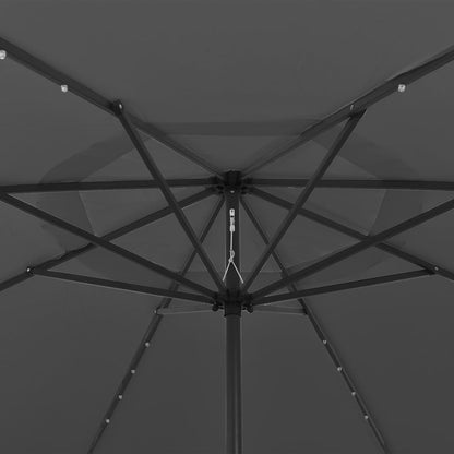 Garden Parasol With Led Lights 400 Cm