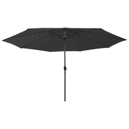 Garden Parasol With Led Lights 400 Cm