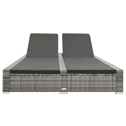 Double Sun Lounger Poly Rattan