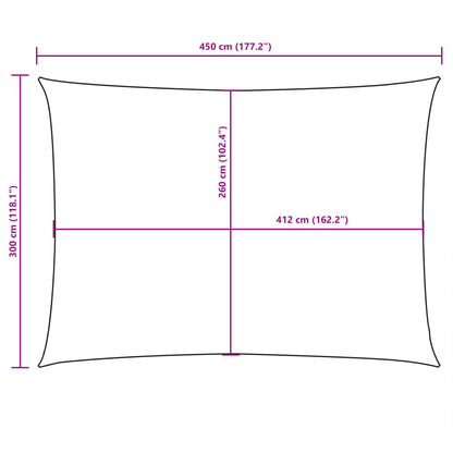 Sunshade Sail Oxford Fabric Rectangular
