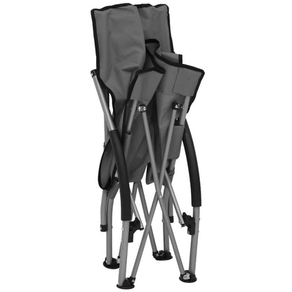 Folding Beach Chairs 2 Pcs Fabric