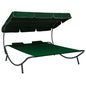 Outdoor Lounge Bed With Canopy And Pillows
