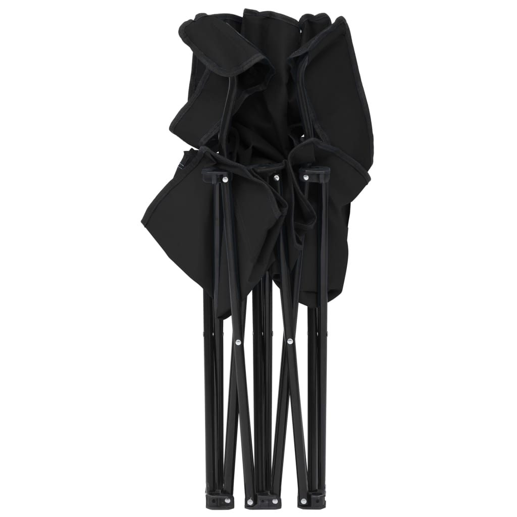 2-Seater Foldable Camping Chair Steel And Fabric