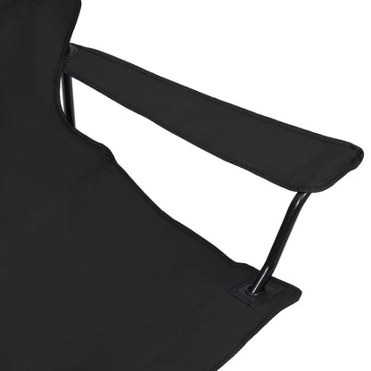 2-Seater Foldable Camping Chair Steel And Fabric