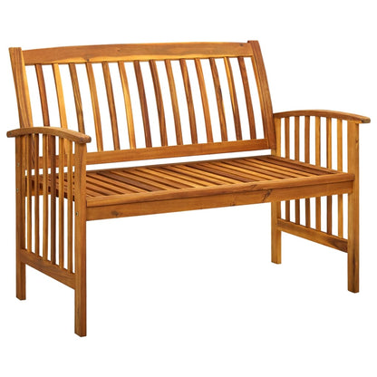 Garden Bench With Cushion Solid Acacia Wood