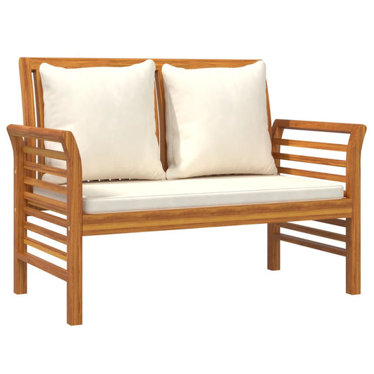 Sofa Bench With Cushions Solid Wood Acacia