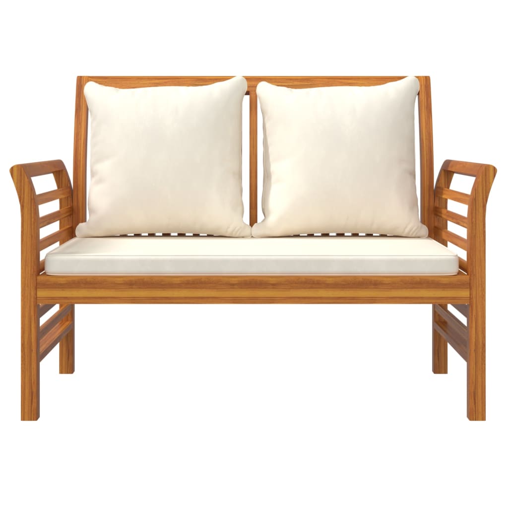 Sofa Bench With Cushions Solid Wood Acacia