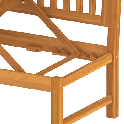 Day Bed With Cushion 200X60X75 Cm Solid Wood Acacia
