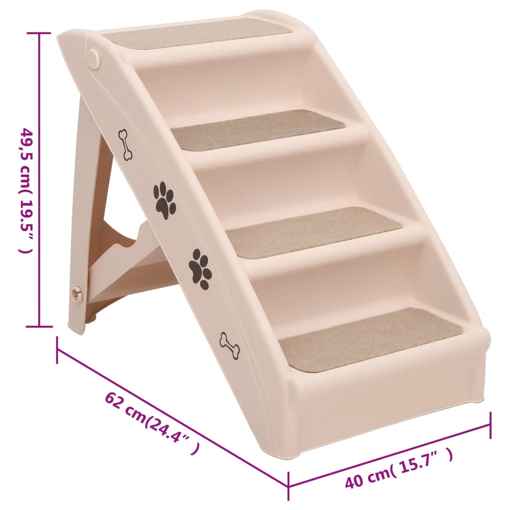 Folding Dog Stairs 62X40X49.5 Cm
