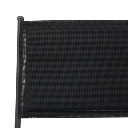 Folding Outdoor Chairs 2 Pcs Steel And Textilene