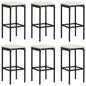 Bar Stools With Cushions 4 Pcs Poly Rattan