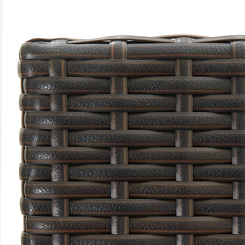 Bar Stools 2 Pcs Poly Rattan