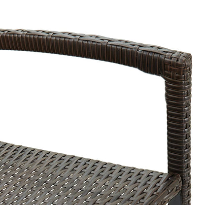 Bar Stools 2 Pcs Poly Rattan