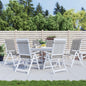 Garden Highback Chair Cushions 6 Pcs Fabric